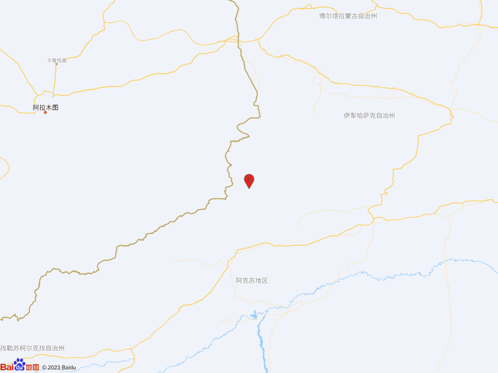 新疆阿克蘇地區(qū)溫宿縣發(fā)生3.7級地震