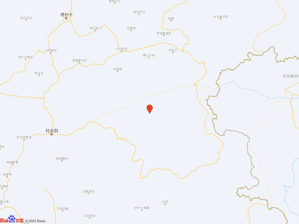 塔吉克斯坦發(fā)生5.0級地震