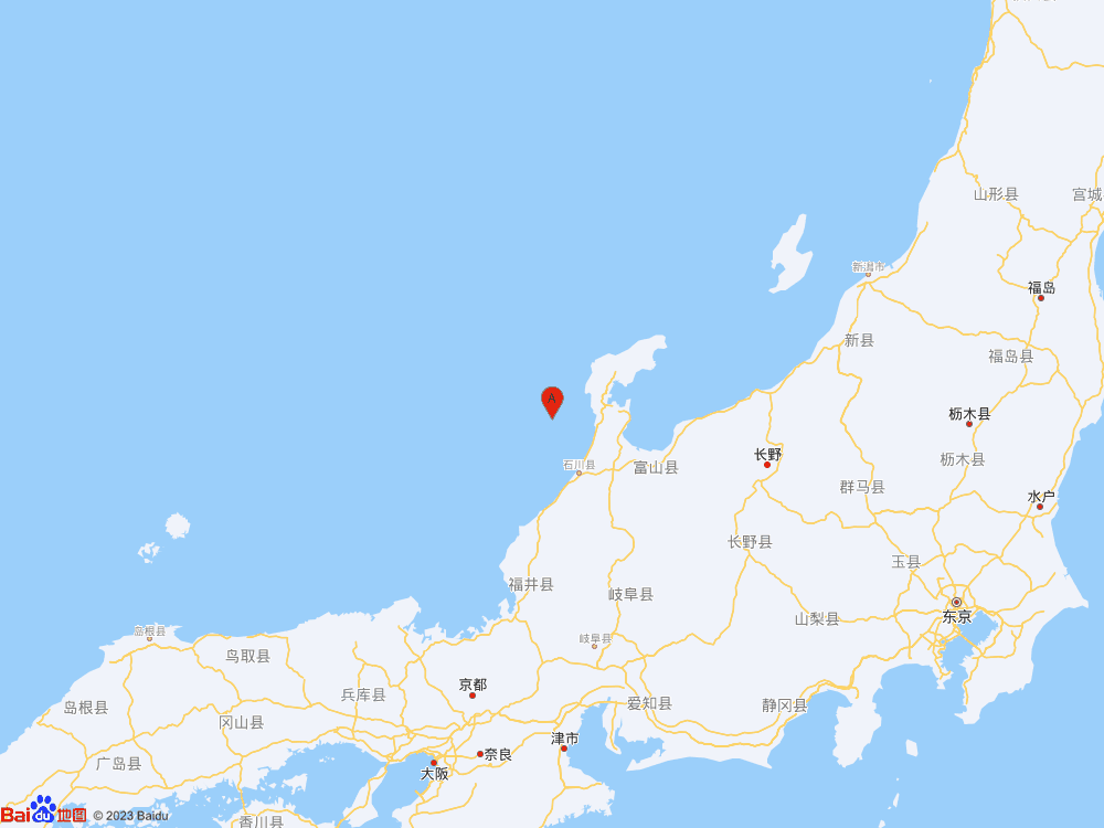 日本本州西岸近海發(fā)生6.3級地震