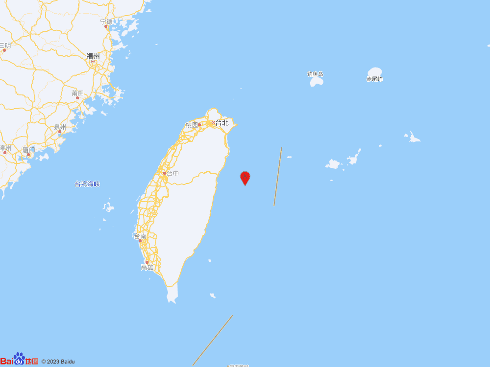 臺灣花蓮縣海域發(fā)生4.3級地震