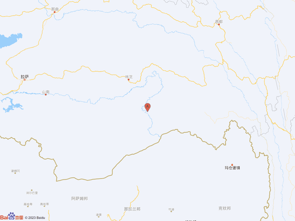 西藏林芝市墨脫縣（北緯28.82度，東經(jīng)94.95度）發(fā)生3.1級地震