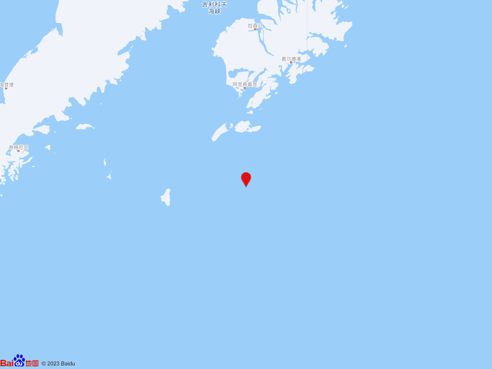 美國阿拉斯加州以南海域（北緯55.95度，東經(jīng)-154.15度）發(fā)生5.5級地震