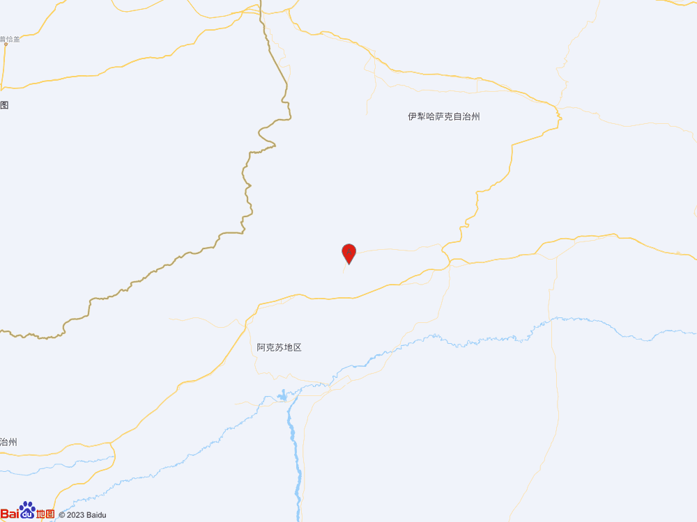 新疆阿克蘇地區(qū)拜城縣發(fā)生4.1級地震