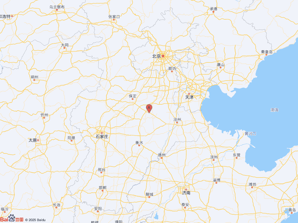 河北滄州市任丘市（北緯38.58度，東經(jīng)115.98度）發(fā)生3.4級(jí)地震