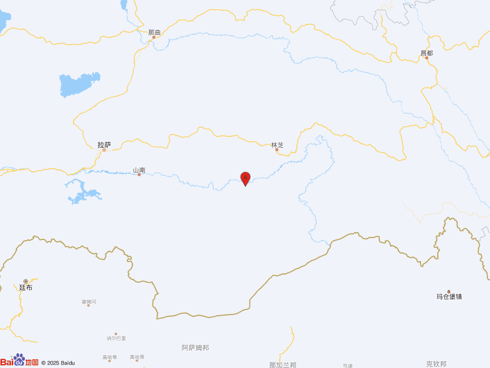 西藏林芝市米林市（北緯29.10度，東經(jīng)93.77度）發(fā)生3.3級(jí)地震