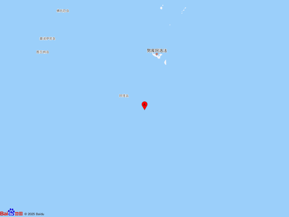 斐濟(jì)群島以南海域（北緯-22.75度，東經(jīng)-175.60度）發(fā)生5.5級(jí)地震
