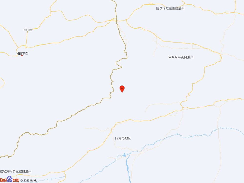 新疆阿克蘇地區(qū)溫宿縣（北緯42.23度，東經(jīng)80.62度）發(fā)生3.0級地震