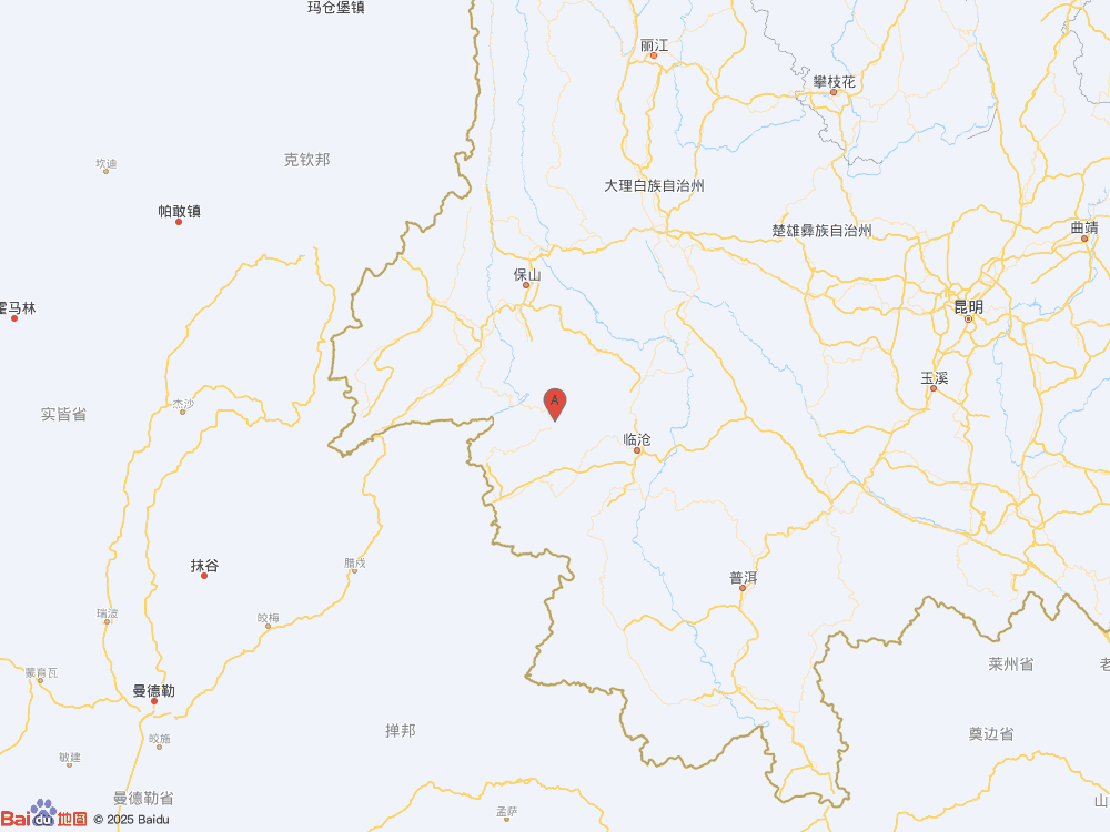 云南臨滄市永德縣（北緯24.16度，東經(jīng)99.41度）發(fā)生3.2級(jí)地震