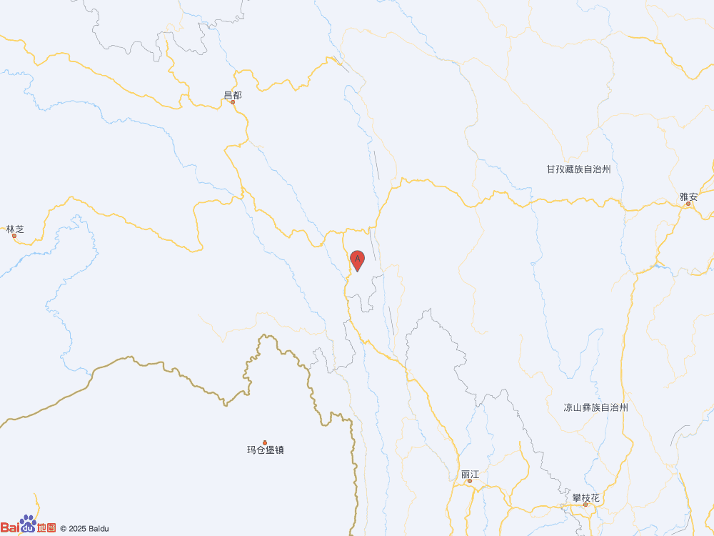 西藏昌都市芒康縣（北緯29.30度，東經(jīng)98.78度）發(fā)生3.0級(jí)地震