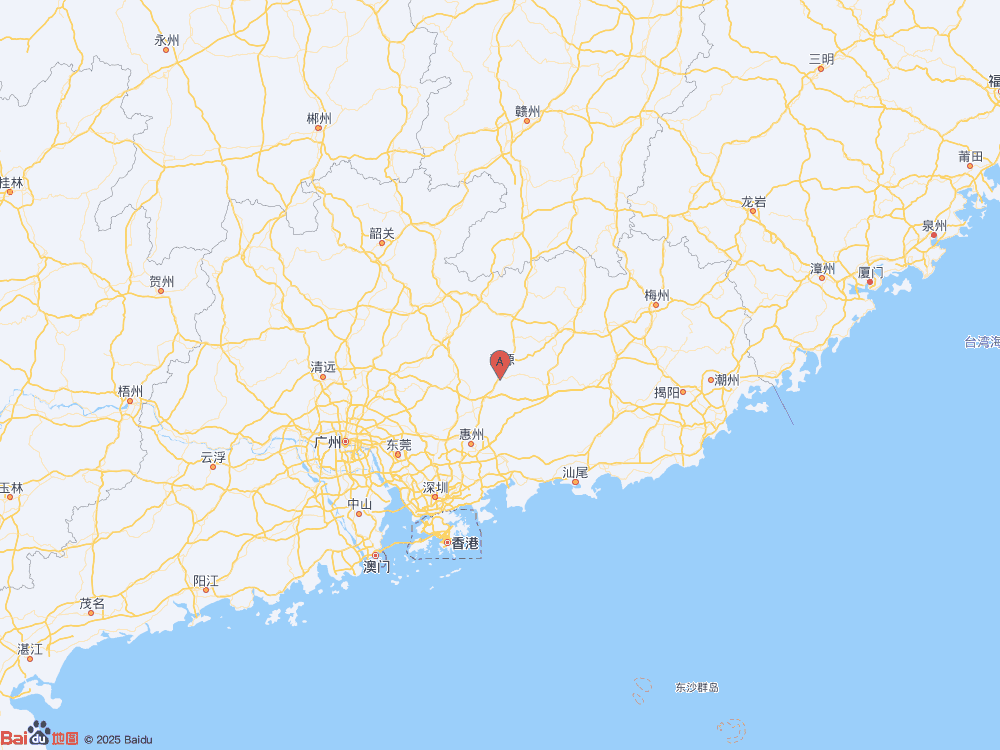 廣東河源市源城區(qū)（北緯23.71度，東經(jīng)114.69度）發(fā)生3.5級地震