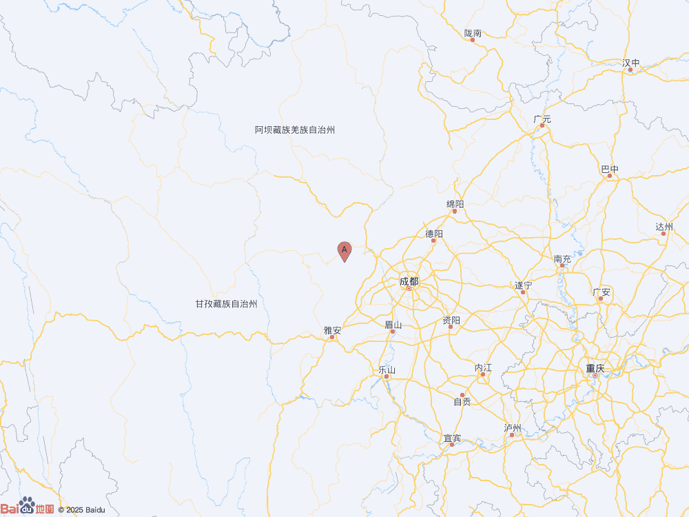 四川阿壩州汶川縣（北緯30.93度，東經(jīng)103.21度）發(fā)生3.3級(jí)地震