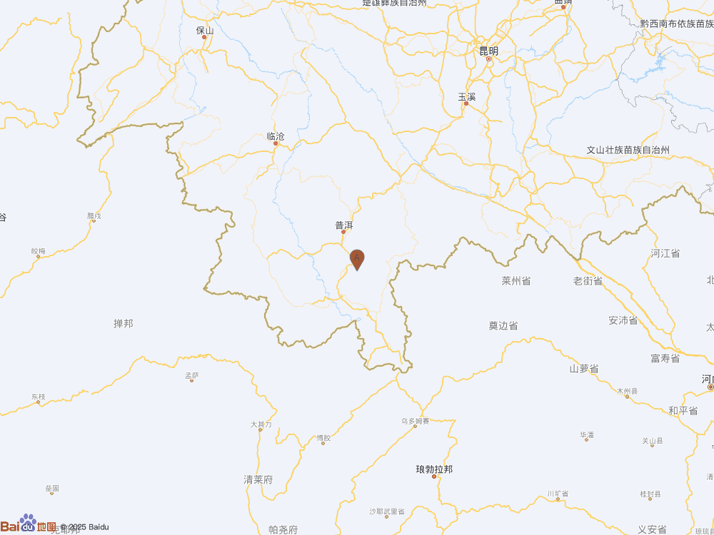 云南西雙版納州景洪市（北緯22.42度，東經(jīng)101.14度）發(fā)生3.6級(jí)地震
