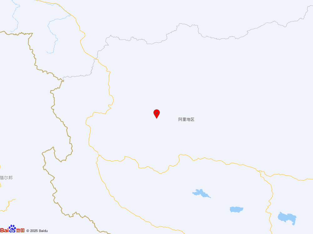 西藏阿里地區(qū)日土縣（北緯33.45度，東經(jīng)81.79度）發(fā)生4.0級地震