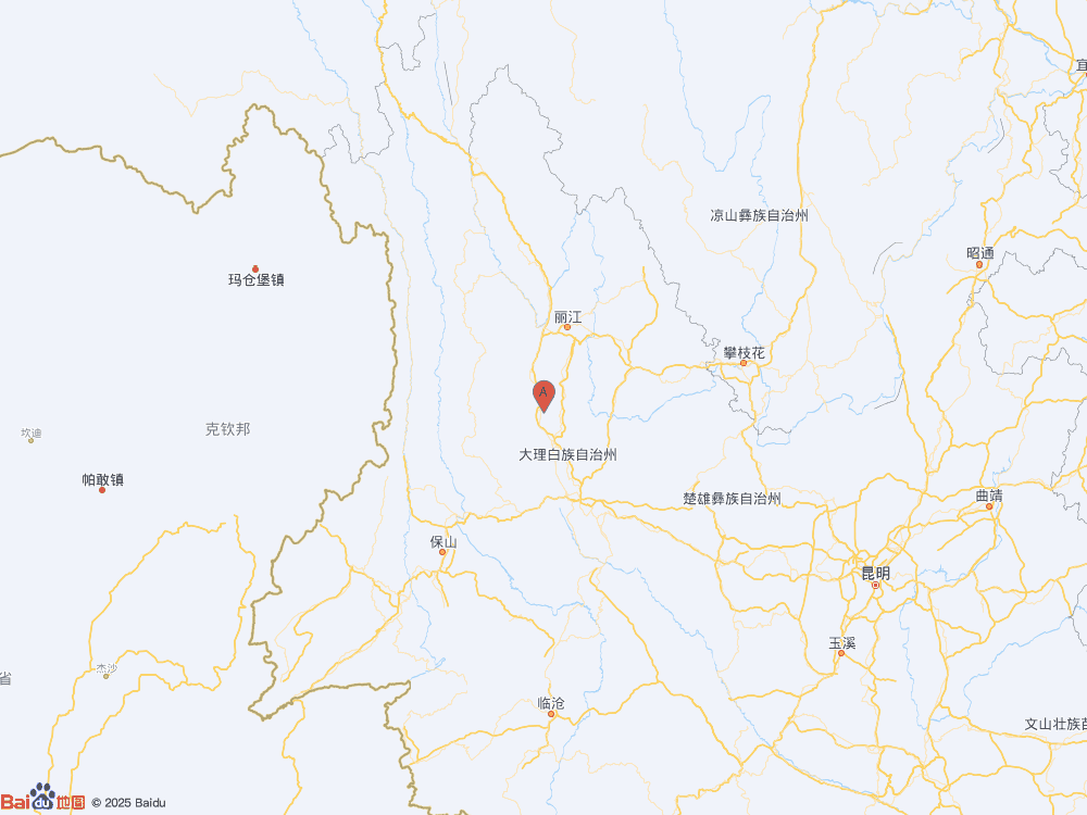 云南大理州洱源縣（北緯26.26度，東經(jīng)100.03度）發(fā)生5.0級地震