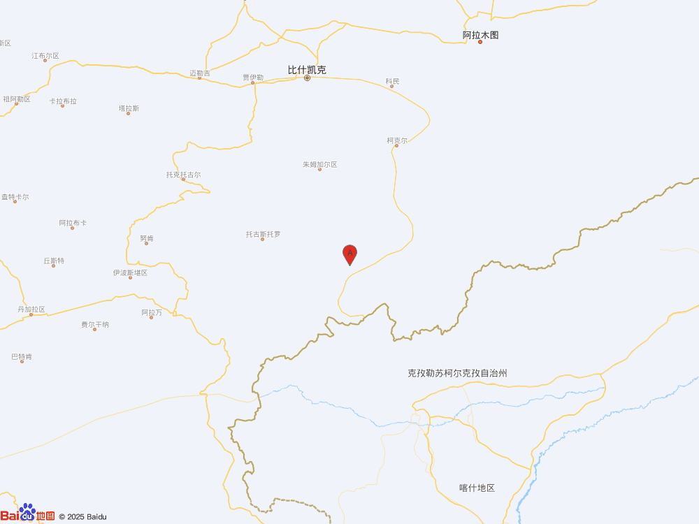 吉爾吉斯斯坦（北緯41.07度，東經(jīng)75.13度）發(fā)生4.5級地震