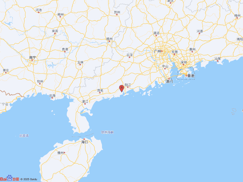 廣東陽江市陽西縣（北緯21.74度，東經(jīng)111.75度）發(fā)生2.6級地震