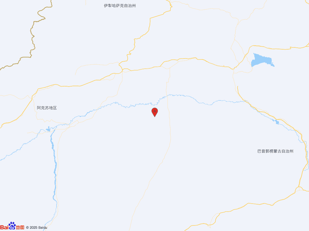 新疆阿克蘇地區(qū)沙雅縣（北緯40.74度，東經(jīng)83.87度）發(fā)生3.7級地震